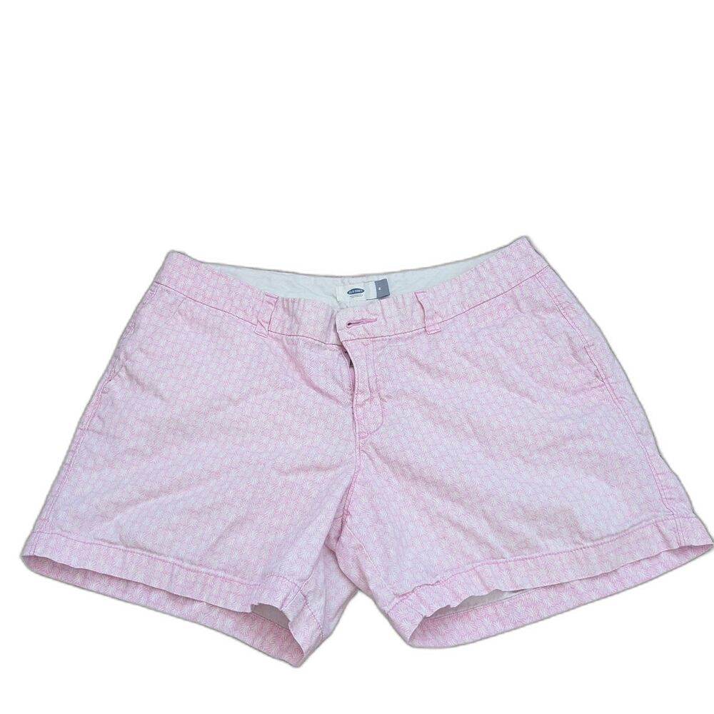 Old Navy Pink and White Cotton Shorts 8 Summer Weather Capsule Piece Inspo Vibes